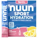 Nuun Sport Electrolyte Powder Packet with Magnesium, Kalsium, Potasium, Klorida, dan Sodium, Paket Hidration for On- the Go, Pink Lemonade Flavor, Gluten Free & Vegan, 16 Single Servings