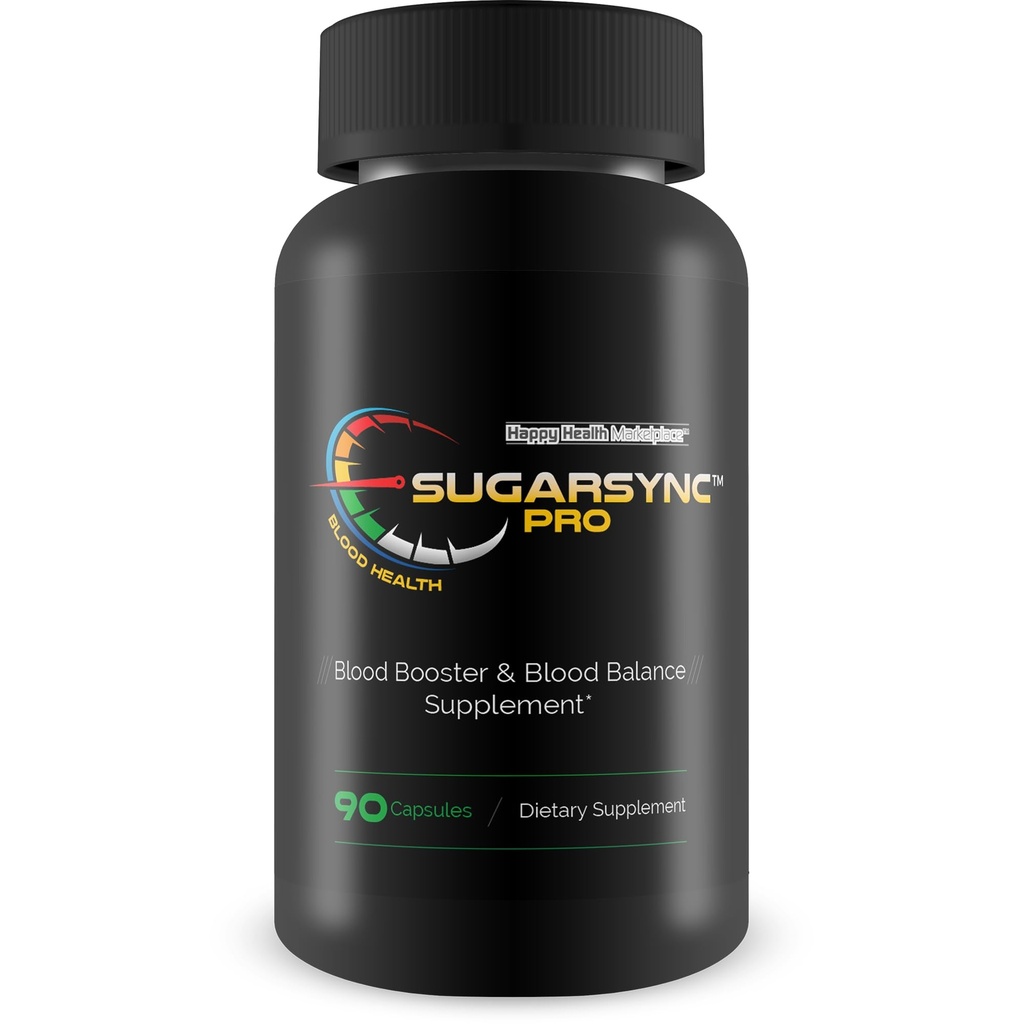 Sugar Sync Blood Heath - Suplemen Dukungan Kesehatan Gula Terbaik kami - Dukung Kesehatan Darah & Keseimbangan dengan Suplemen Darah Booster - Keseimbangan Gula Sehat - Katup Darah