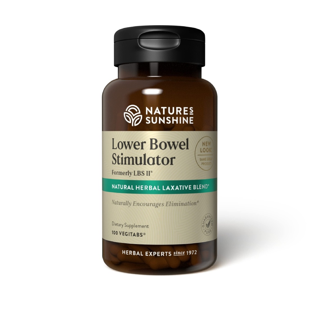 Nature 's Sunshine Bowel Stimulator - Membantu Konstitasi Relieve - Cleanse & Detox Colon Anda dengan Ingredisasi Serba Alami - 25 Servis - 100 Vegitabs