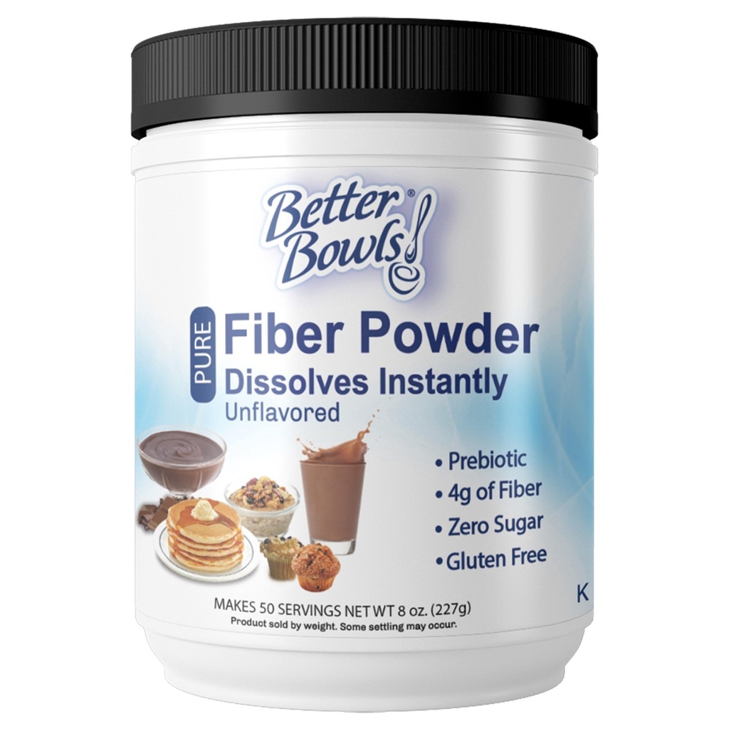 Powder Fiber tanpa rasa, Instan, Sugar- Free & Gluten- Free, 8 Ounce