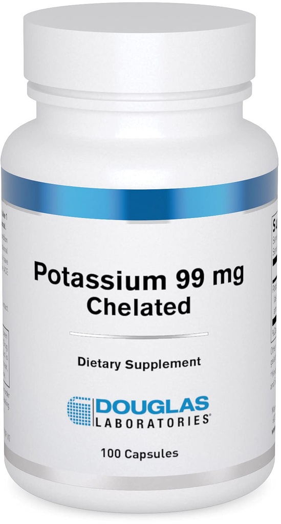 Douglas Laboratorium Pottasium 99 mg Servated 124; Menyediakan Impulses Nerve, Fungsi Otot Skeletal, dan Tekanan Darah Normal Sudah 124; 100 Kapsul
