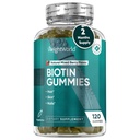 WeightWorld Biotin Gummies for Hair, Skin & Nails 5000mcg - 120 Count (60 Pelayan) - Suplemen Biotin untuk Perempuan & Men - Mixed Berry Sertakan Biotin Gummy - Vegetarian & Test
