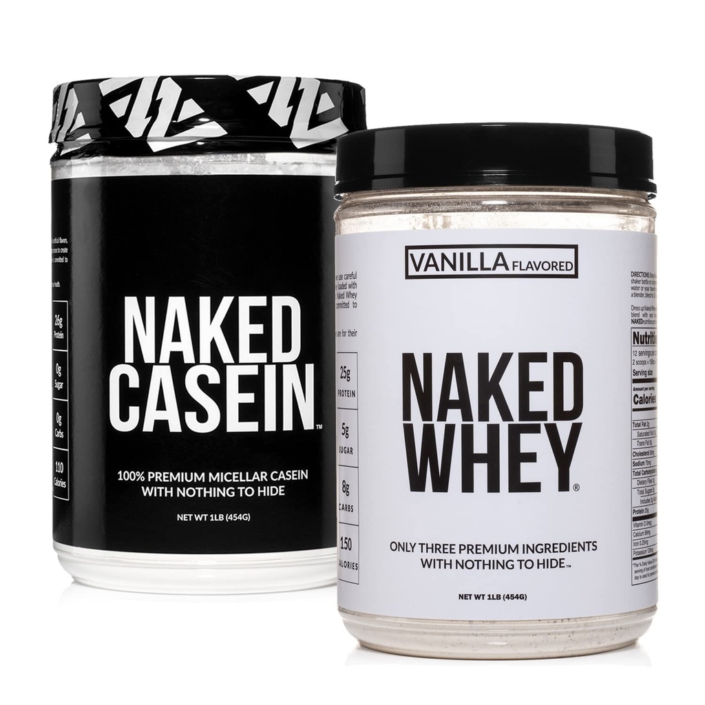 NUSD Fed Protein Bundle: 1LB Casein dan 1LB Vanilla Whey