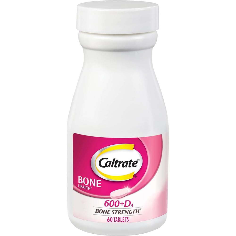 Katup 600 ditambah D3 Kalsium dan Tabletnya Vitamin D, Suplemen Bone Health untuk Orang Dewasa - 60 Count