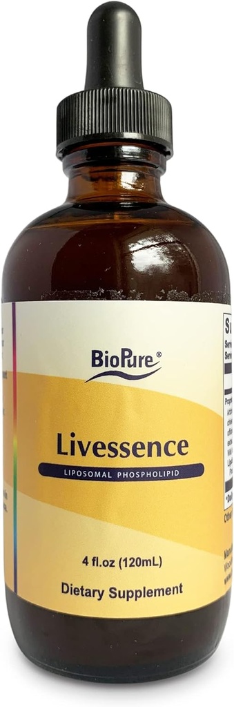 BioPure Livesence Herbal Tincture - Sanggul Blend of 6 Botanical Extracts & Lipomes untuk Dukung Liver, Galley, Hormone & Microbiome Balance, Detox, Gut Health, dan Overall Wellness - 4 flflyoz