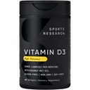 Riset Olahraga Vitamin D3 10000iu (25mcg) Tercampur dengan Minyak Koconut ~ Imune & Bone Dukungan ~ Non-GMO Verifikasi, Soy & Gluten Bebas (360 Mini Liquid Softgels)
