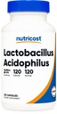 Nutricost Lacleillus Acidophilus 2 Milyar CFU Per Serving (120 Capsules)