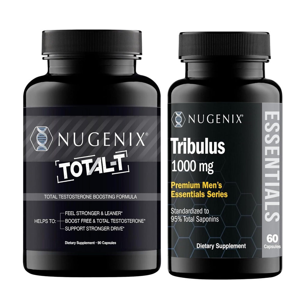 Nugenix Essentials Tribulus Terrestris Extract and Totall-T Testosteron Booster for Men