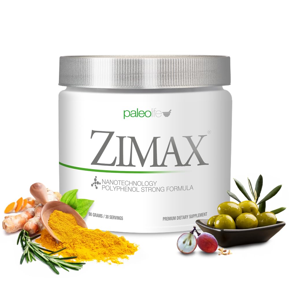 ZIMAX Super ANTIOXIDANT - 100% Natural-High Absorpsi Curcumin, Rosemary Extract, Grape Seed Extract, Olive Leaf Extract ORAC 3.451.770 (Canister) 90 Grams (1- Pack)