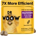 Multivitamin for Dogs - Vitamin untuk Anjing 124; Gut Immune Health, Gabungan Heart Eye Support 124; Dog Suplemen Glucosamin Chondroitin, Propoles Dibuffic, Omega 3 Fish Oil 124; 90 Ct