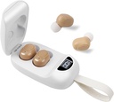 CIS Hearing Aids for Seniors, Rechargable Hearing Aid with Noise Cancelling for Adults, Invisible Hearing amplifier with Charging Box, Easy to Carry