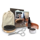 Beard Grooming Kit For Men Beard Care Kit Includes Accessories - Unscented Natural Beard Balm and Oil, Wooden Comb and Boar Bristles Brush, Stainless Steel Gunsor