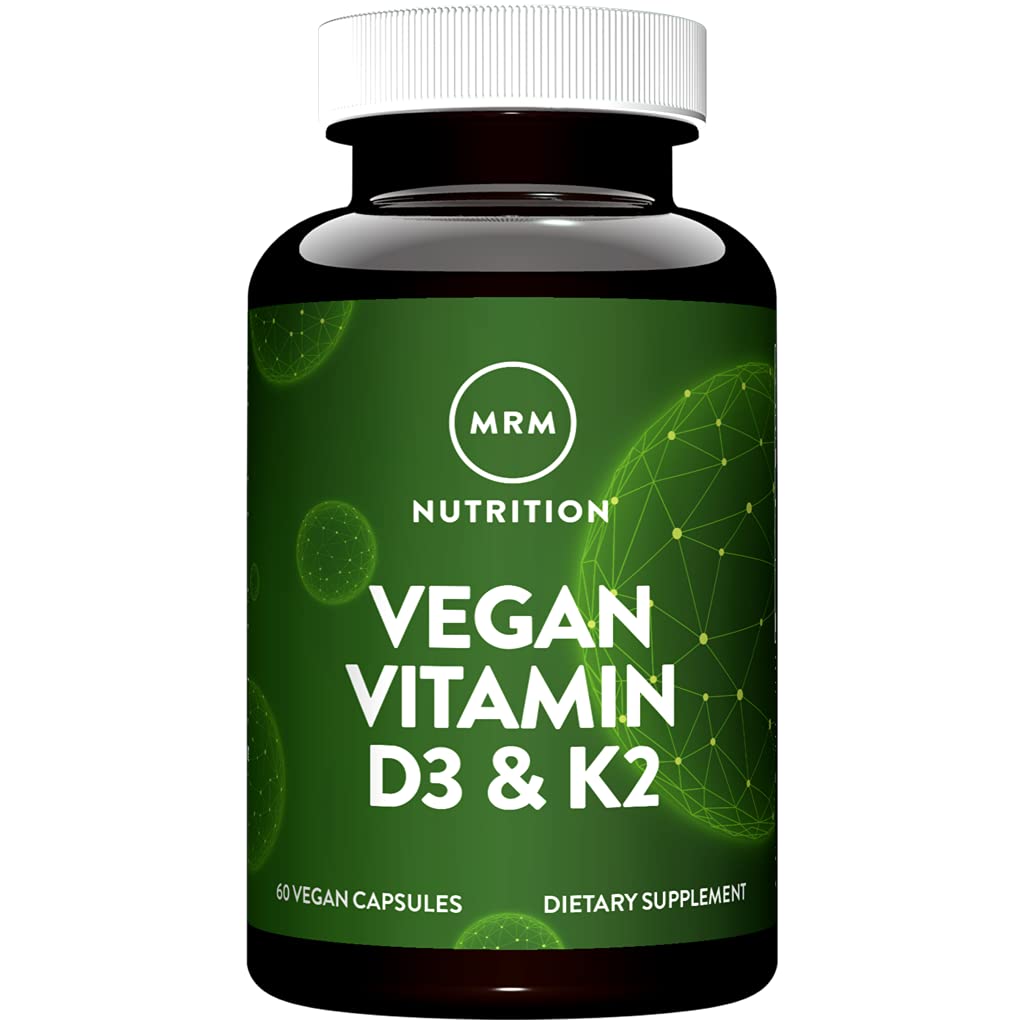 Vegan Nuturition MRM Vitamin D3 & K2 124; Bone + Ammune Health 124; Dibuat dari lichens 124; Pendukung Kalium Absorpsi 124; Vegan + Vegetarian Friendly 124; 60