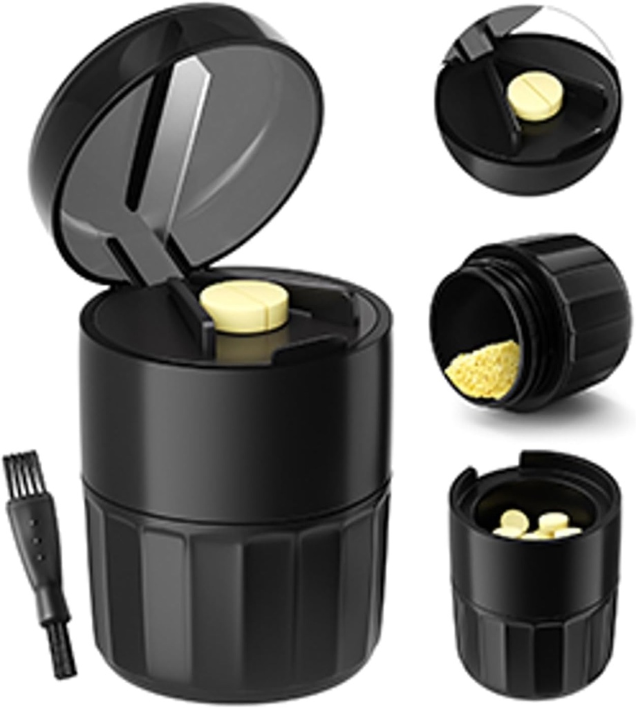 Pill Crusher Pil Grinder Pill Cutter dengan Pencucian Kotak Penyimpanan untuk Pets