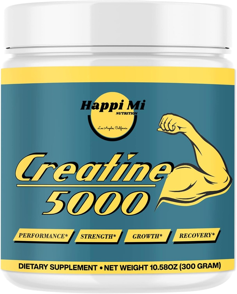 Micronized Creatine Monohydrate Powder, Unfeared, Pre Workout, Post Workout, Recovery, Muscle Building, Impreve Atletic Performance, 300 Gram, 5000mg per Serving, 60 Serving