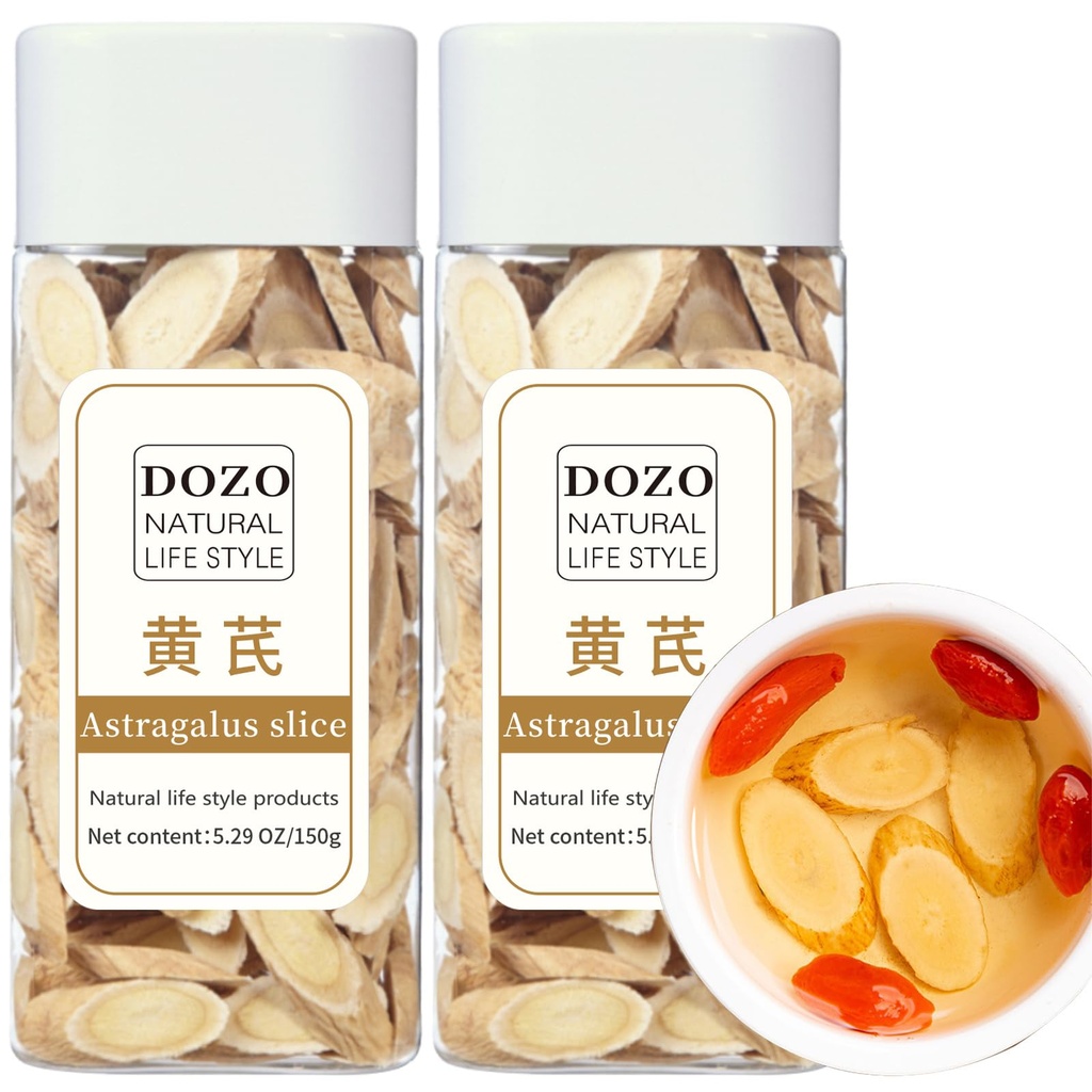 DOZO Astragalus Slice Radix Astragalus Root Huang qi Tea: 300g / 10.5oz Premium Astragalus Root Tea Slices