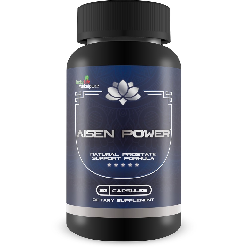 Tambahan Daya Aisen - Pria Prostate Dukungan - Aid Sehat Flow & Bladder Mengosongkan - Mengurangi Dukungan Inflammasi - Prostate Ukuran Dukungan - Aisen Power Pills