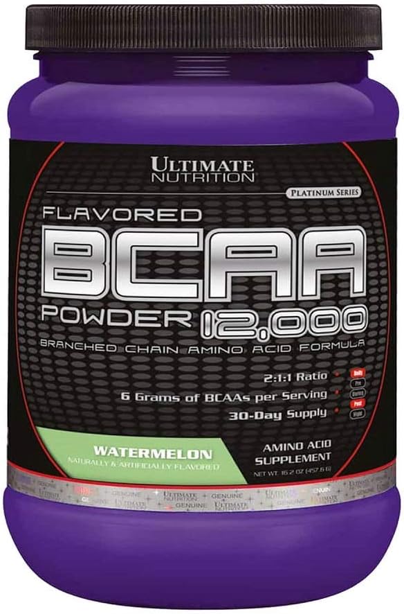 Usus Ultimate Flavored BCAA Powder - Caffeine Free dengan 3g Leucine 1.5g Valine 1.5g Isoleucine - Post Workout Amino Acid Supplemen, Grape, 30 Servis