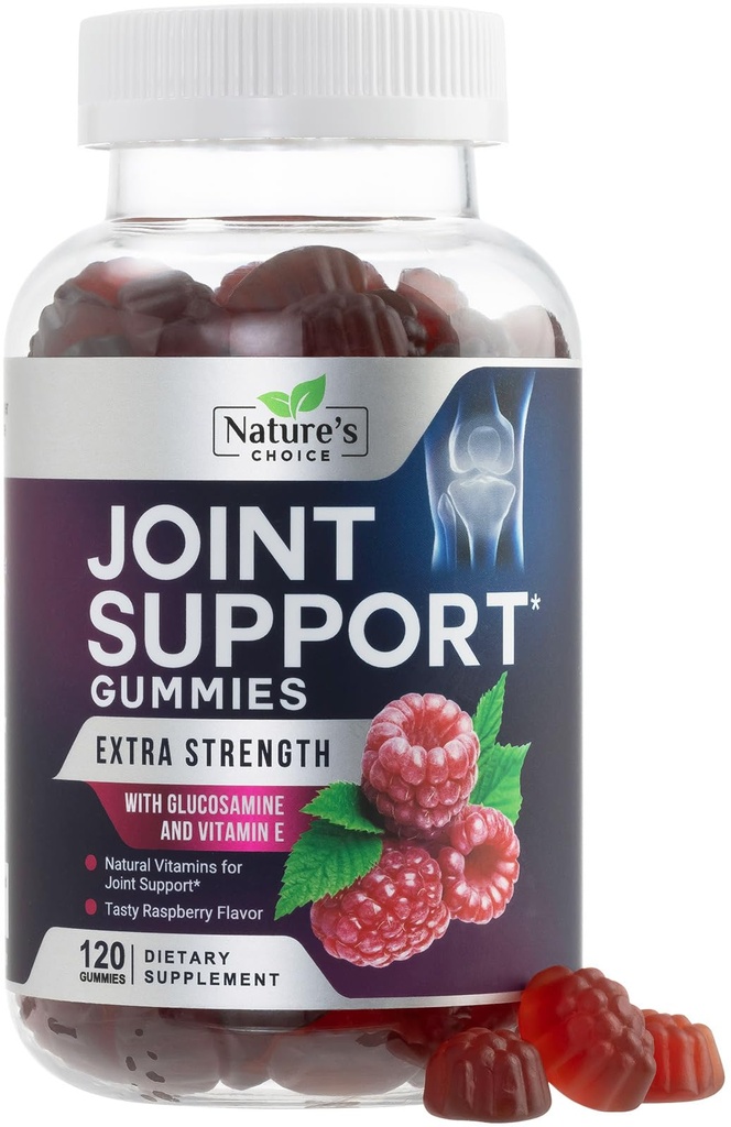 Dukungan Bersama Gummies Ekstra Kekuatan Glucosamin Gummy Tambahan dengan Vitamin E - Kartilage & Gabungan Kesehatan & Fleksibilitas Dukungan Terbaik Glucosamin Chew untuk Pria & Perempuan - 120 Gummies