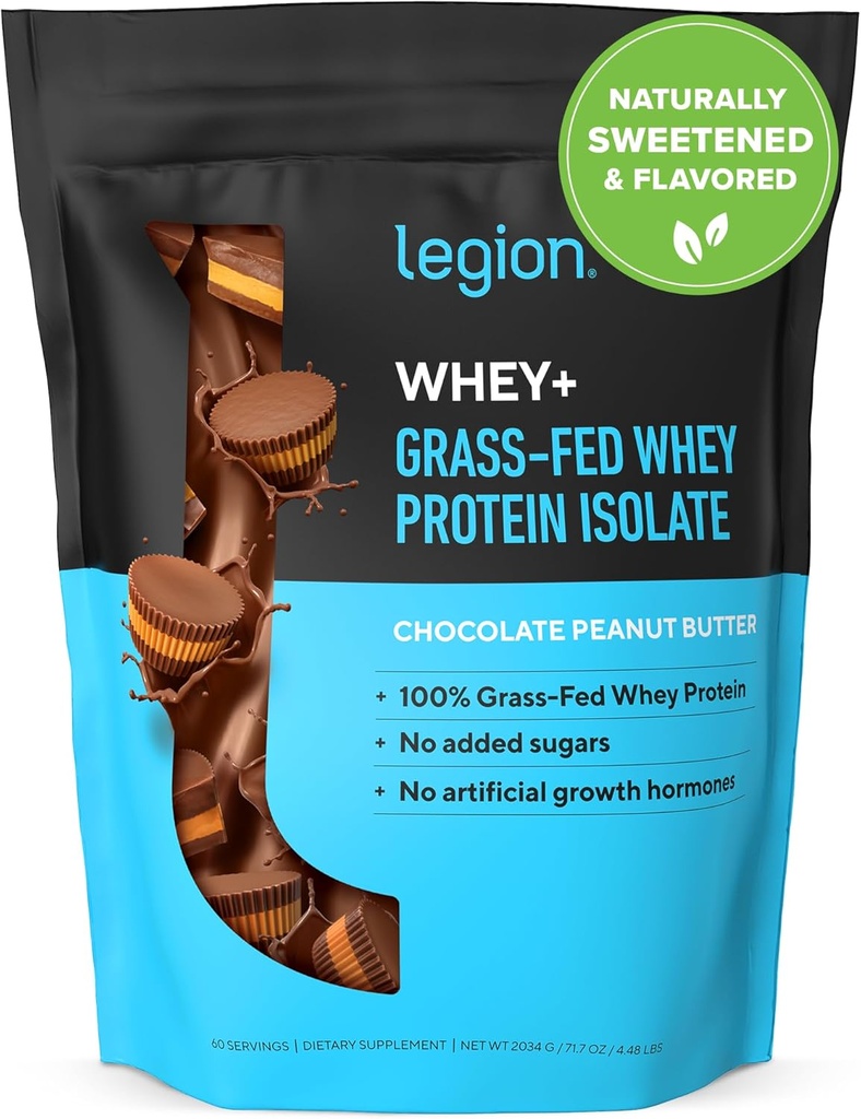 LEGION Whiy + Protein Whey Isolate dari Grass Fed Cows - Whiy Protein Isolate Powder Low Calorie, Non-GMO, Sugar Free, Laktosa dan Gluten Free, All Natural Protein Powder for Men & Women (30 Sermer)