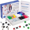 Pelajaran dalam Model Kimia Kit - Old Nobby 240 Pc Molekuler Set Kimia Organik untuk Mahasiswa - Complete Molekuler Model Kit untuk STEM, Mengetahui Atom, Bonds and Structures