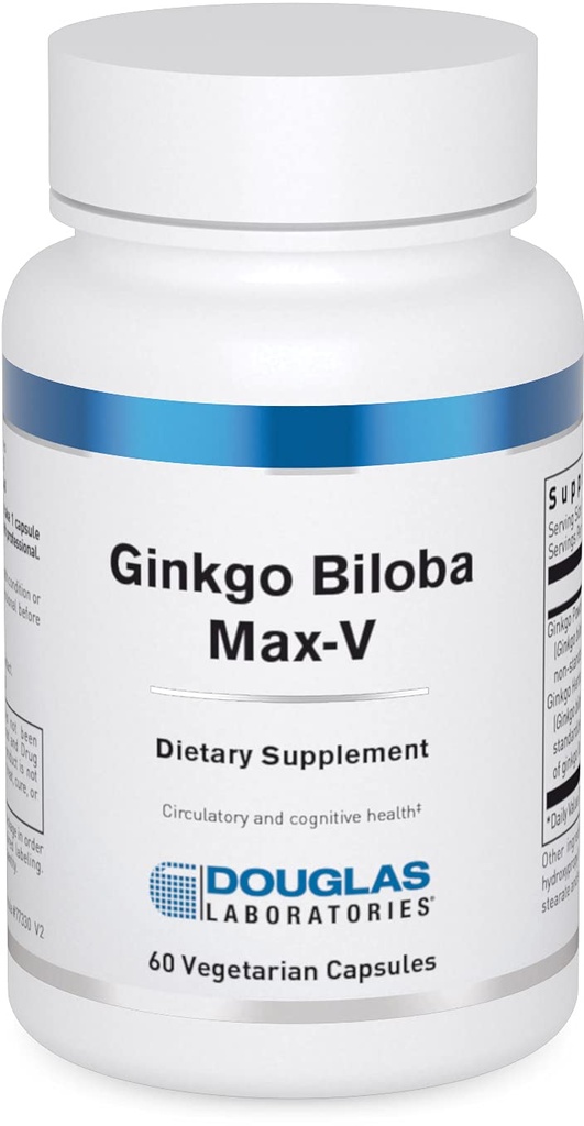Laboratorium Douglas Ginkgo Biloba Max- V 124; Menyediakan Sirkuit Sehat 124; 60 Kapsul
