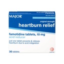 MAJOR Original Energy Heartburn Relief - Fomotidine Tablet, 10 mg - Acid Reducer - 30 tablet (1 - Pack)