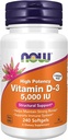 Suplemen SEKARANG, Vitamin D-3 5.000 IU, Potensi Tinggi, Dukungan Structural *, 240 Softgels dengan Worldwide Nutrition Keychain
