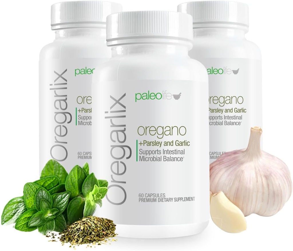 Premium Oregarlix. Gut Tambahan Kesehatan. Keseimbangan Microbial dengan Premium - Bantuan Jauhkan Good Bakteria Sehat & Tumbuh - 100% Natural (3- Pack)