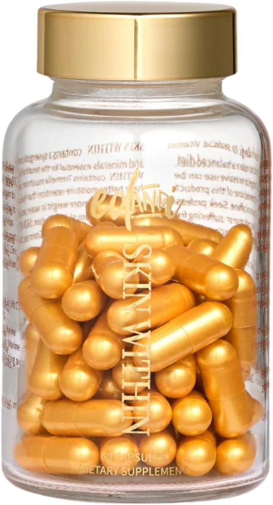 Kulit Dalam Rambut Skin & Nails Koleksi Diet Alam dengan Vitamin C dan Marine Collagen, 30 Hari Suplai, 60 Kapsul