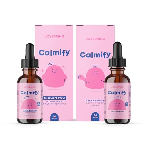 JoySpring Magnesium Citrate Liquid & Magnesium Glycinate for Kids - Sugar Gluten Free Magnesium untuk Anak-anak dan Citirate Liquid Magnesium - Suplemen Magnesium untuk Anak-anak