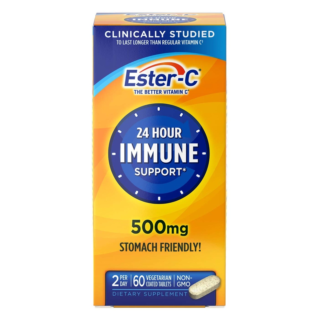 Ester- C Vitamin C, 500mg Tablet, 60- Count Bottles (Paket 2)