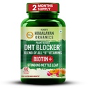 PLTN Organisasi Himalaya - Berdasarkan DHT Blocker Dengan Kebaikan Nettle Leaves 12.4; Promotes Rambut Tumbuh 124; Untuk Pria Dan Perempuan - 60 Veg Capsules