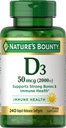 Nature 's Bounty Vitamin D 2,000 IU Softgels
