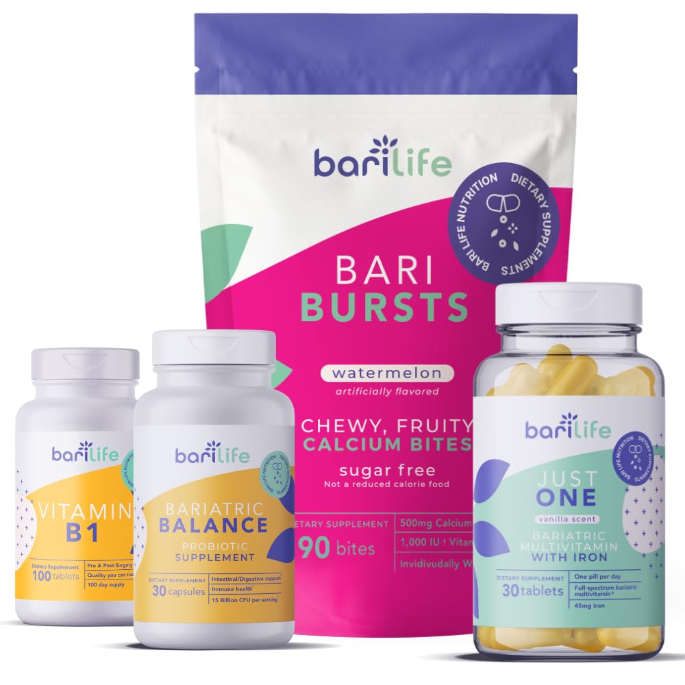 Bari Life Gastric Sleeve, Gastric Bypass Vitamin and Suplemen Starter Kit (Watermelon)