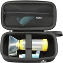 Penyimpanan Hard Travel RAIACE Case Compatible dengan Asma Inhaler, Inhaler Holder Asthma Bag dengan saku mesh untuk Kedokteran dan Aksesoris. - Hitam