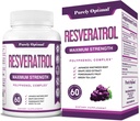 Purely Optimal Reveratrol Supplemen 1500mg - Trans- Resveratrol dari Jepang Knotweed, Polyphenol Complex - Pendukung Penuaan, Vitalitas, Kognitive & Skin Kesehatan - 60 Vegan Capsules