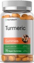 Horbach Turmeric Gummies = 124; 70 Count 124; Mango & Peach Flavor = 124; Turmeric Curcumin dengan Ginger 124; Vegan Non-GMO & Gluten Free Suplemen