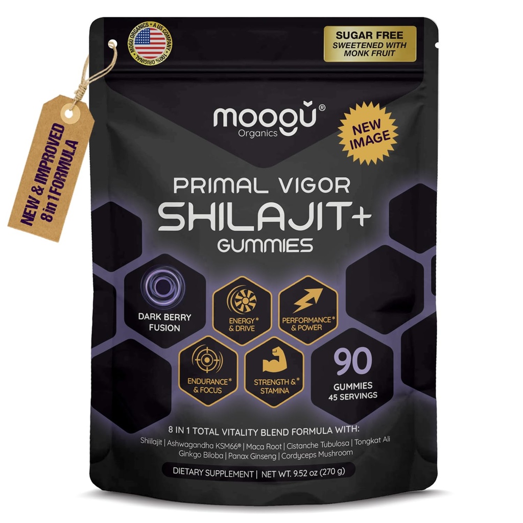 18,000 mg Pure Himalaya Shilajit (90 Gummies) Ashwagandha, 75% Fulvic Acid & 85 + Trace Minetal Men, Women I Panax Ginseng, Rhodiola, Turmeric, Gingko Billosa, Cordyceps, Stinging Nettle.