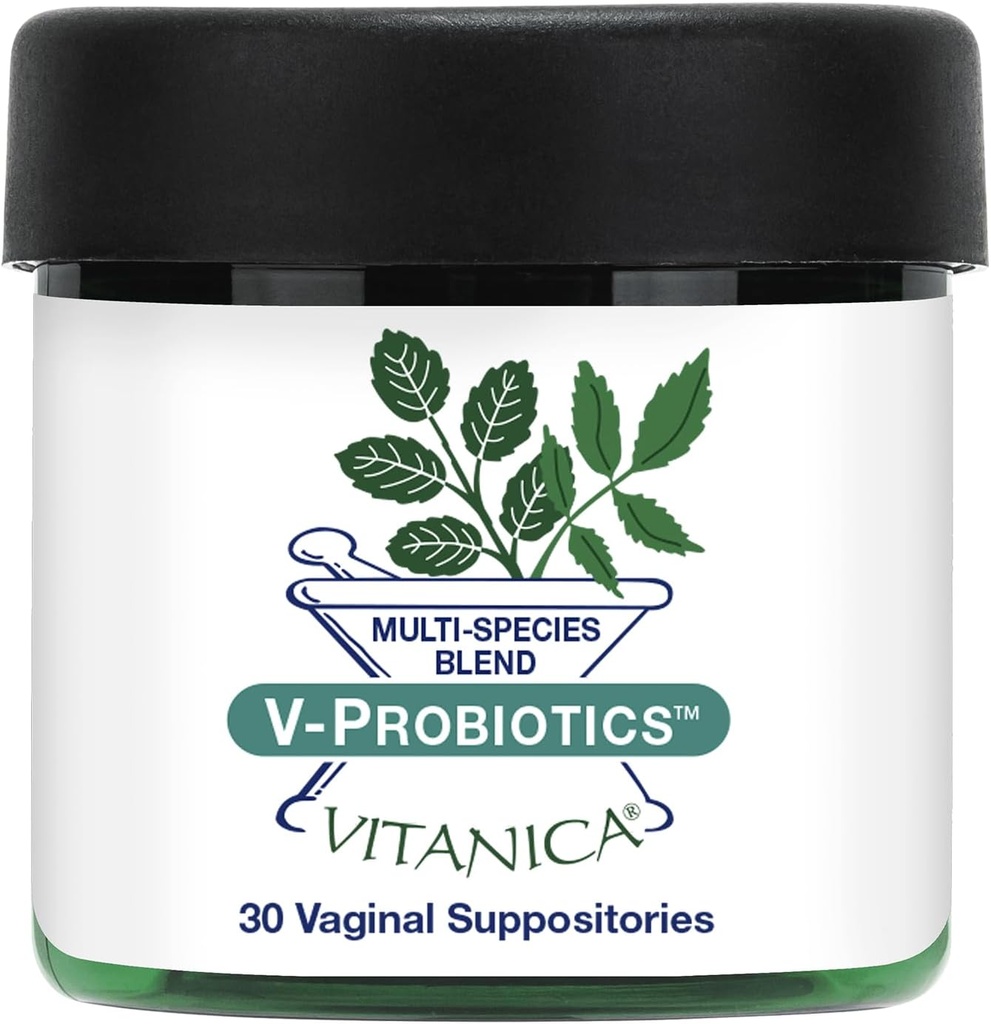 Vitanica V-Progories - Progories for Women - Vaginal Suplotories with Laactoilus Rhamnosus, Gasti & More - Women 's Health Supplemen - Pro Logo - 30 Vaginal Supportales