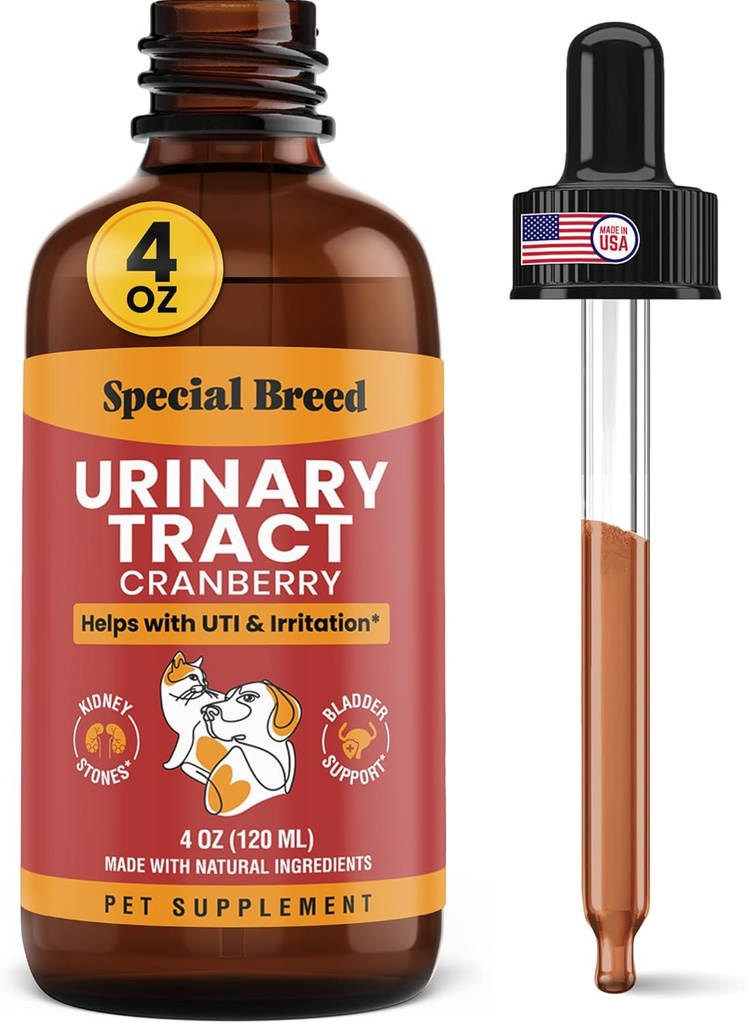 Special Breed Tract Trection Treatment for Cats and Dogs - Cranberry UTI Suplement, Ginney and Bladder Dupport, 4 oz