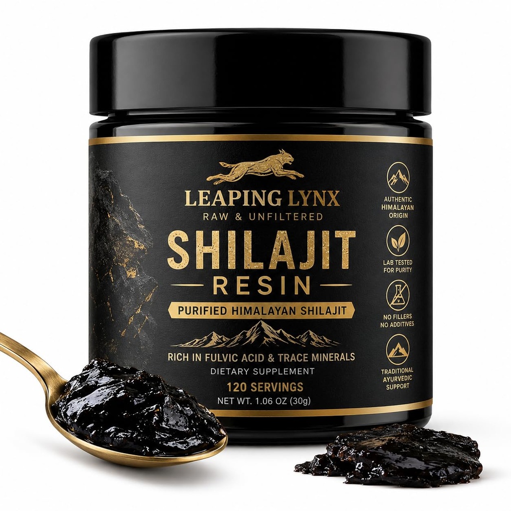 Himalaya Shilajit Resin [1.000 mg] Pure Shilajit Organik Natural 124; Iearily 124; Gold Grade 124; Ala4; Alpine Harowed, Sun- Dry, & Lab Purified for Men & Women, Max Potency > 75% Fulvic Acid & 85 + Telusuri Mineral