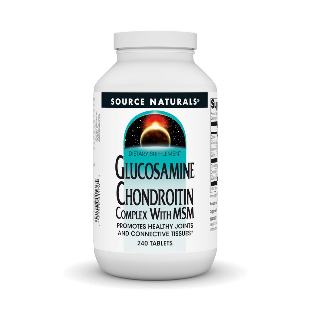 Sumber Glucosamin Chondroitin Kompleks dengan MSM, Promotes Joints Sehat dan Konektif Tosa * - 240 Tablet