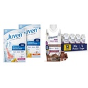 Juven Therapeutic Nutrition Drink Mix Powder for Wound Healing Dups, Includes Collagen Protein & EnYakinkan Max Protein Susu Cokelat Shake, 30g Protein, 1g Sugar, 4g Comfort Fiber Blad
