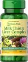 Puritan 's Pride Milk Thistle Liver Complex, Support Healthy Liver Fungsi, 90 Count, White