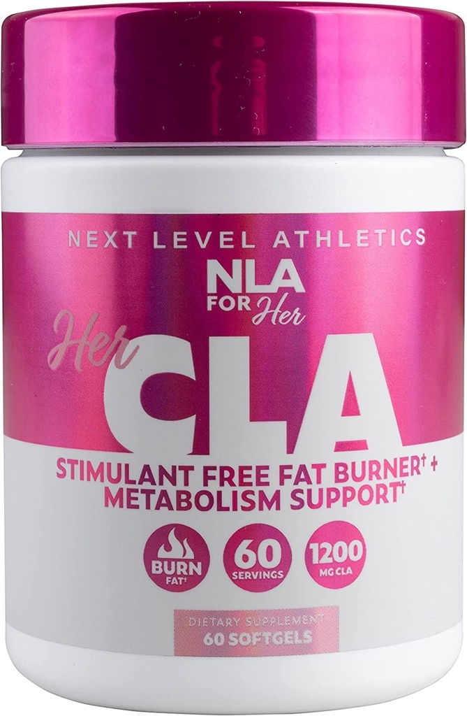 NLA Untuk CLA-nya, 1200 mg, 60 Count - Tidak ada Caffeine atau Stimulants, Aids in Burning fat, Meningkatkan Metabolisme, Boosts Immune System, Meningkatkan Kekuatan dan Endurance, Calorie Burn dengan Omega 6-Fatty Acids