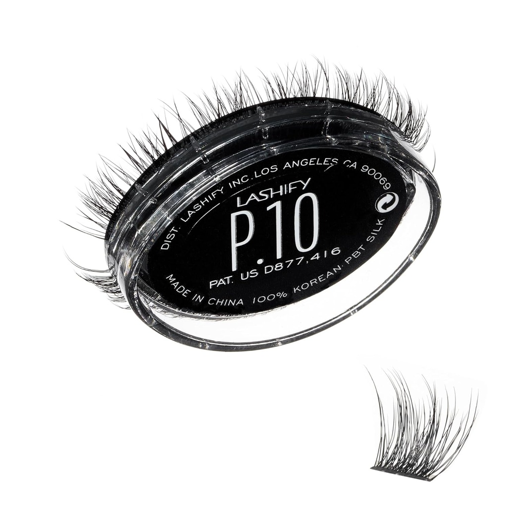 Lashify Plushy 10mm Gossamer Lash in Black, Easy DIY False Lashes for a Voluminous Yeat Still Natural Look