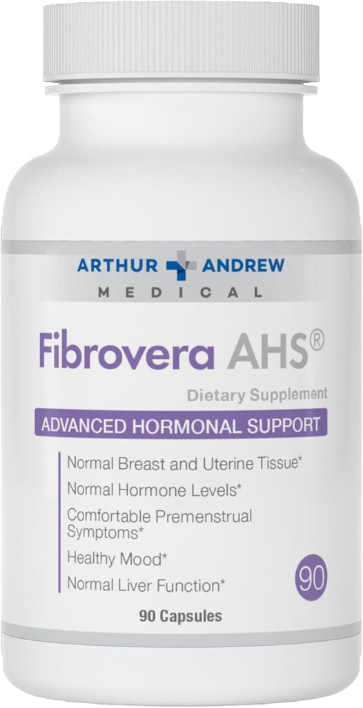Arthur Andrew Medical, Fibrovera, Women 's Enzyme and Botanical Blend for Hormone Balance, 90 Capsules