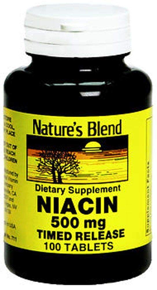 Nature 's Blend Niasin 500 mg, 100 Count