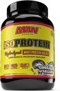 MAN Sports New Flavor ISO- Protein Hydrolyzed 100% Murni Whey Protein Isolate Powder, Cookies and Cream, 1.42 Pounds (20 Days Supply)